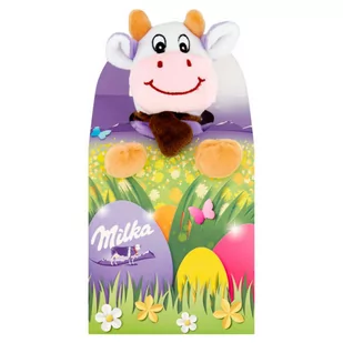 Milka Mieszanka czekolady mlecznej nadziewanej czekolady mlecznej i draży i pluszowa zabawka - Inne słodycze - miniaturka - grafika 1