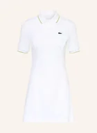 Sukienki - Lacoste Sukienka Polo Z Pikowanym Wzorem weiss - miniaturka - grafika 1