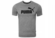 Koszulki męskie - Puma, Koszulka męska, T-SHIRT ESS LOGO TEE GRAY 586666 03 L, rozmiar L - miniaturka - grafika 1