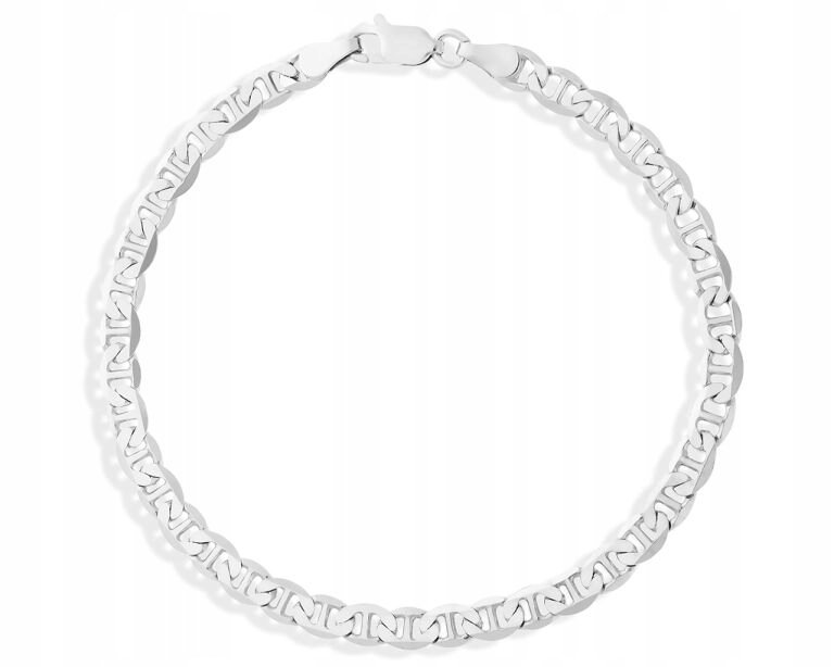 Bransoletka Męska Srebrna Splot Gucci Pełny dł. 20 cm Srebro Rod pr. 925