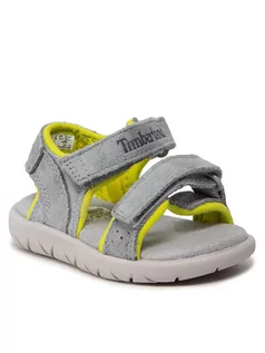 Buty dla chłopców - Timberland Sandały Nubble L/F2 Strp Sandal Basic TB0A2K9A0501 Szary - grafika 1