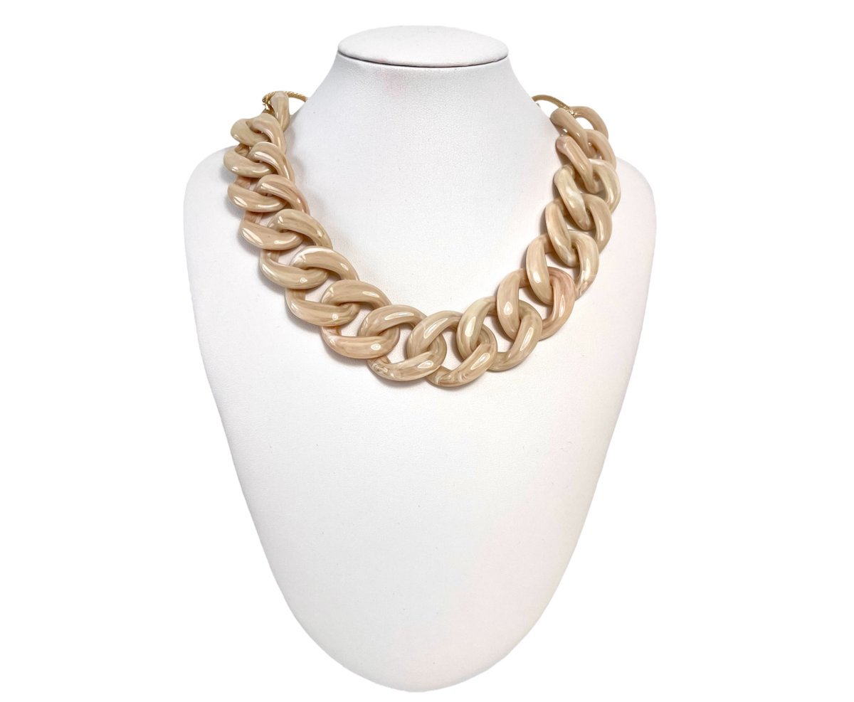 Chanel Hazelnut Chain Żywiczny naszyjnik 08/Raffaella De Angeli