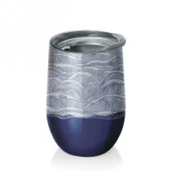 Kubki termiczne - Chic-Mic Kubek ze stali nierdzewnej z pokrywką by the sea 420 ml - miniaturka - grafika 1