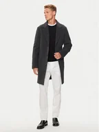 Płaszcze męskie - Tommy Hilfiger Płaszcz wełniany MW0MW36611 Szary Regular Fit - miniaturka - grafika 1