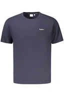Koszulki męskie - MĘSKA KOSZULKA Z KRÓTKIM RĘKAWEM PEPE JEANS, NIEBIESKA - Pepe Jeans - miniaturka - grafika 1