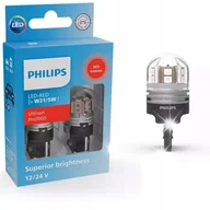 Żarówki samochodowe - Żarówki Philips LED Ultinon Pro7000 W21/5W RED RU70 12/24V - miniaturka - grafika 1