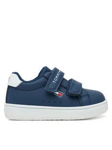 Tommy Hilfiger Sneakersy Low Cut Velcro Sneaker T1X9-34062-1355 M Granatowy - Buty dla chłopców - miniaturka - grafika 1