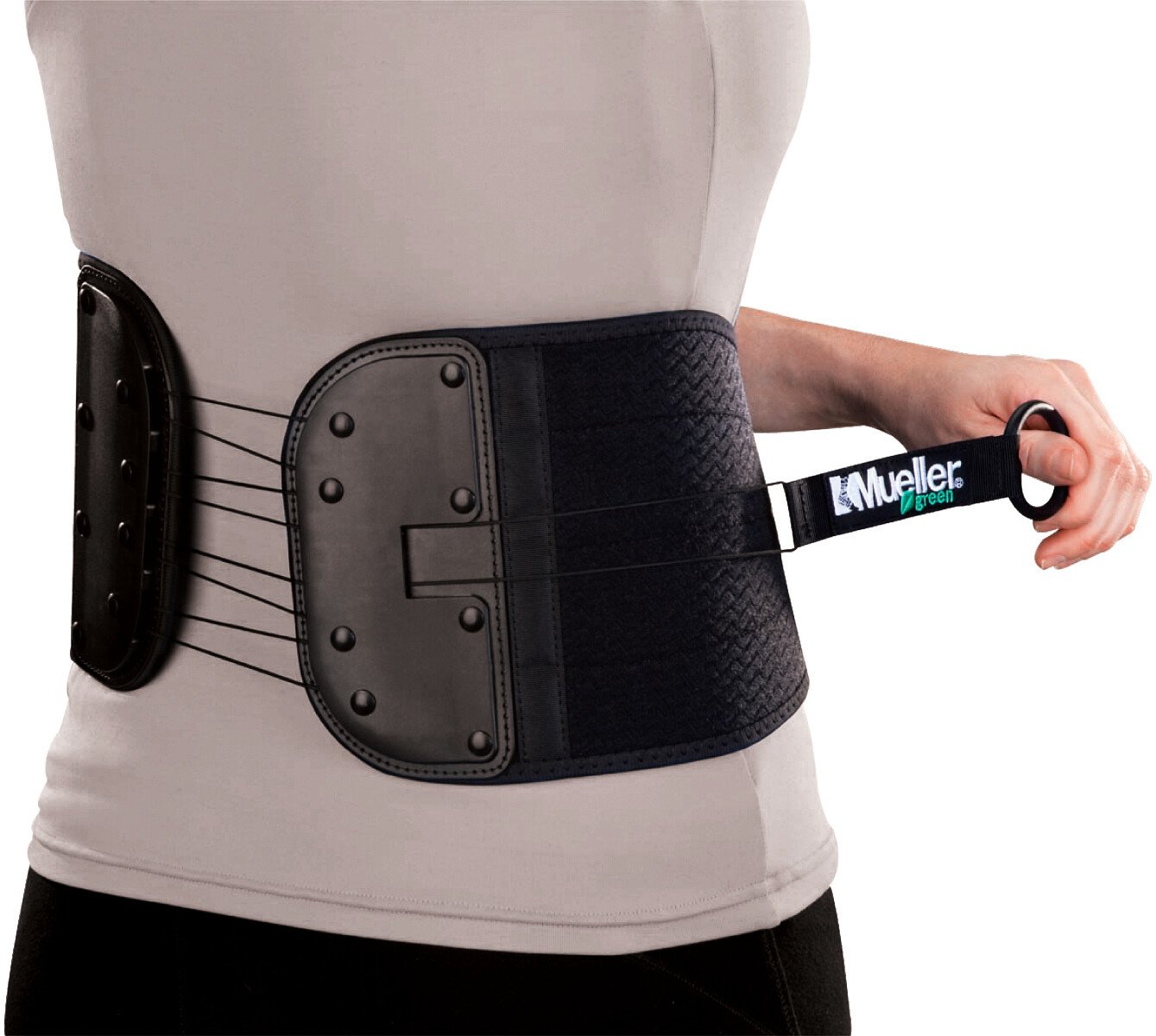 Pas lędźwiowy Mueller Back and Abdominal Support Green Line