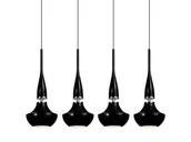 Lampy sufitowe - Azzardo el12 TASOS 4 LAMPA wisząca 4X40W E14 Czarny MD2095-4B (MD2095-4BK) - miniaturka - grafika 1