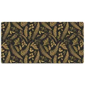 Podkładki na biurko - Duża mata na biurko Złote liście paprocie 120x60 cm - miniaturka - grafika 1