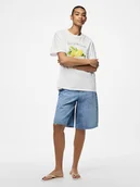 Koszulki i topy damskie - Pieces Koszulka "Thea" w kolorze białym - miniaturka - grafika 1