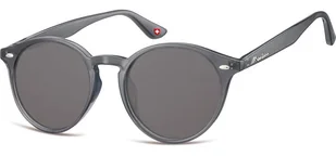 Okulary przeciwsłoneczne okrągłe szare lenonki S20F - Okulary korekcyjne, oprawki, szkła - miniaturka - grafika 1