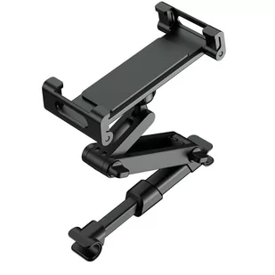4kom.pl Uchwyt samochodowy na zagłówek Stretchable Headrest Car Mount Black 1374 - Uchwyty samochodowe do telefonów - miniaturka - grafika 1
