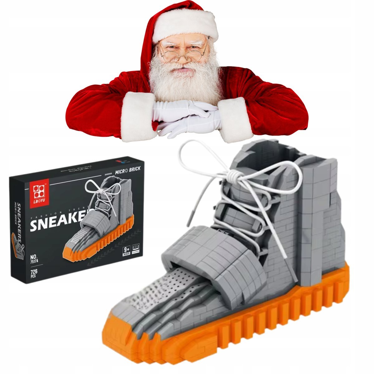 Klocki mini sneaker 3D zestaw kreatywny but organizer dekoracja biurko