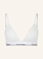 Biustonosze - Calvin Klein Biustonosz Trójkątny Icon Cotton Modal weiss - miniaturka - grafika 1