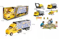 Samochody i pojazdy dla dzieci - Ciężarówka Laweta Na Resoraki Gra Planszowa Tir Walizka Auta - miniaturka - grafika 1