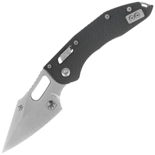 Nóż składany Microtech Stitch S/E Fluted Black G10, Stonewashed M390MK by Borka Blades and Tony Marfione (169RL-10FLGTBK) - Noże - miniaturka - grafika 1