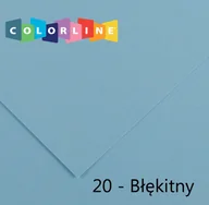 Szkolne artykuły papiernicze - Brystol Canson Colorline 20 błękitny 150g 10k [mm:] 500x650 (200041396) - miniaturka - grafika 1