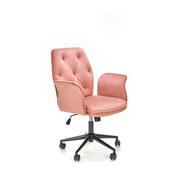 Fotele i krzesła biurowe - Fotel Obrotowy Młodzieżowy Tulip Różowy Halmar - miniaturka - grafika 1