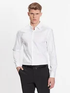 Koszule męskie - Boss Koszula 50470583 Biały Slim Fit - miniaturka - grafika 1
