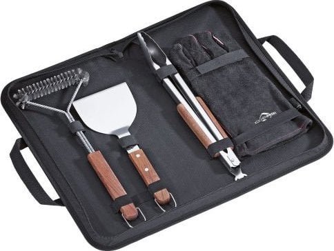 Kuchenprofi Zestaw akcesoriów do grillowania w pokrowcu, 4 el. / Kuchenprofi