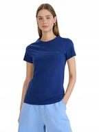Koszulki i topy damskie - Damska koszulka bawełniana 4F TSHF2255 031S granatowy S - miniaturka - grafika 1