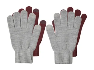 esmara® Opaska lub Czapka lub Rękawiczki lub Szalik (Rękawiczki, Czerwony/szary, S/M) - Rękawiczki esmara® Opaska lub Czapka lub Rękawiczki lub Szalik (Rękawiczki, Czerwony/szary, S/M) - Rękawiczki - miniaturka - grafika 1