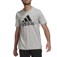 Koszulki sportowe męskie - Koszulka adidas Essentials Big Logo Tee GK9123 - szara - Adidas - miniaturka - grafika 1