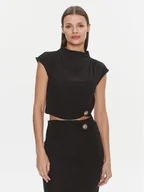 Bluzki damskie - Guess Bluzka W4RP40 KAQL2 Czarny Slim Fit - miniaturka - grafika 1