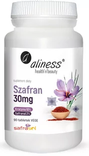Aliness Szafran 30 mg Krocyna 10% Safranal 2% (90 tabletek) ALI-166 - Witaminy i minerały - miniaturka - grafika 1