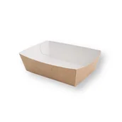 Opakowania gastronomiczne - Opakowanie tacka na frytki 9x6x3cm 100szt - miniaturka - grafika 1