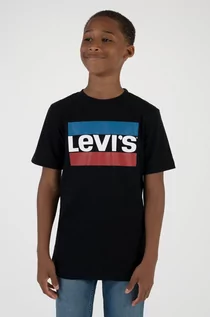 Koszulki dla chłopców - Levi's T-shirt dziecięcy kolor czarny z nadrukiem - grafika 1