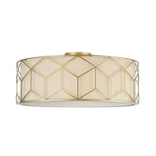 Lampy sufitowe - Maytoni Plafon LAMPA sufitowa MESSINA H223-PL-05-G Maytoni natynkowa OPRAWA okrągła złota beżowa H223-PL-05-G - miniaturka - grafika 1