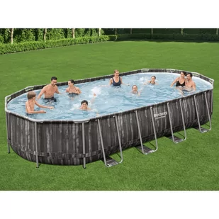 Bestway Basen ogrodowy z zestawem akcesoriów, owalny, 7,32x3,66x1,22 m - Baseny ogrodowe - miniaturka - grafika 1