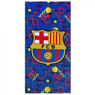 Okrycia kąpielowe dla dzieci - FC Barcelona ręcznik plażowy junior 70x140 cm beach towel mikrofibra 120066 wielokolorowy - miniaturka - grafika 1