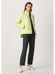 Pepe Jeans Kurtka pikowana "Fany" w kolorze limonkowym - Kurtki damskie - miniaturka - grafika 1