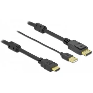 Delock Kabel HDMI(M)-Displayport (M)4K 10M USB A(M) 85968 85968 - Kable - miniaturka - grafika 4