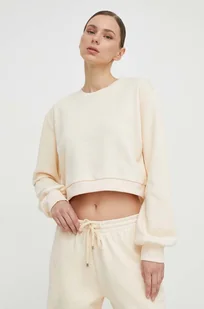 Patrizia Pepe bluza damska kolor beżowy gładka - Bluzy damskie - miniaturka - grafika 1