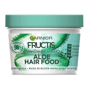 Garnier Fructis Aloe Hair Food nawilżająca maska do włosów normalnych i suchych 390ml - Maski do włosów - miniaturka - grafika 2