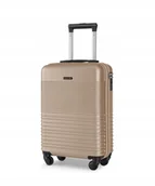 Walizki - Walizka Kabinowa Podróżna Na Kółkach Twarda PUCCINI Szampańska ABS028C-6C - miniaturka - grafika 1