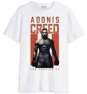 Koszulki męskie - bawełna division Creed"Adonis Creed Grunge" MECREREDTS018 Koszulka męska, biała, rozmiar XS, biały, XS - miniaturka - grafika 1