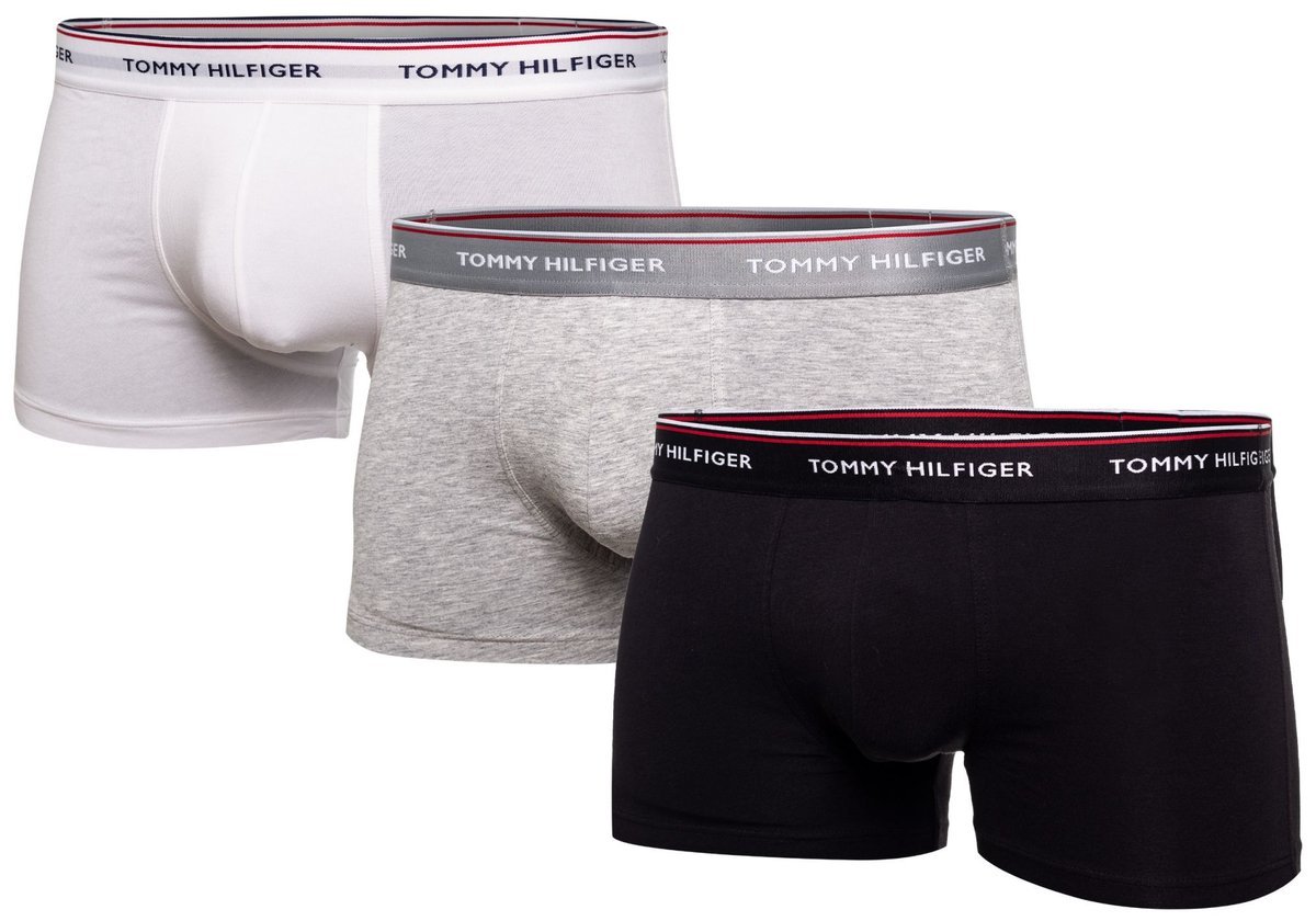 Tommy Hilfiger Bokserki Męskie Trunk 3 Pak 1U87903842 004 M