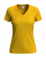 Koszulki i topy damskie - Koszulka damska T-shirt damski Stedman V-neck ST2700 Sunflower Yellow XS - miniaturka - grafika 1