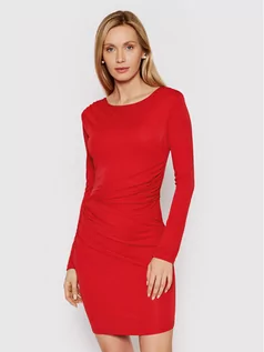 Sukienki - Rinascimento Sukienka koktajlowa CFC0018416002 Czerwony Slim Fit - grafika 1