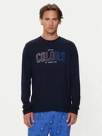 Koszulki męskie - United Colors Of Benetton Longsleeve 3I1XU109C Granatowy Regular Fit - miniaturka - grafika 1