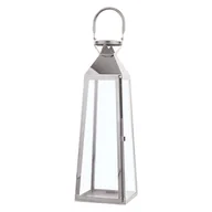 Poduszki ogrodowe - Beliani Lampion srebrny 42 cm CRETE - miniaturka - grafika 1