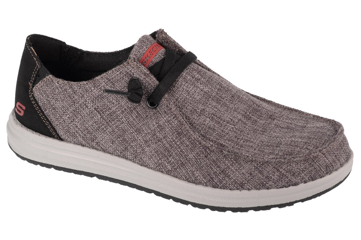 Skechers Melson - Nela 210726-BLK, Męskie, półbuty, Szary