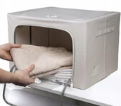 Pokrowce na ubrania - Pokrowiec torba pojemnik na ubrania zabawki pościel 66L ze stelażem - miniaturka - grafika 1