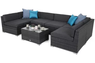 Narożnik technorattanowy Kansas Maxi Grey / Grey Melange - Sofy ogrodowe - miniaturka - grafika 1