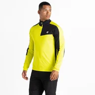 Bluzy męskie - Dare 2b - Męska Bluza Termiczna z Suwakiem Dignify II Limonkowo-czarny, Rozmiar: Xxl - miniaturka - grafika 1